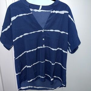 Navy Stripe blouse